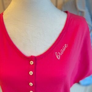 Word Warriors Summer House Dress - Pink | Faith-Inspired Sleep Shirt (Size S-2X)